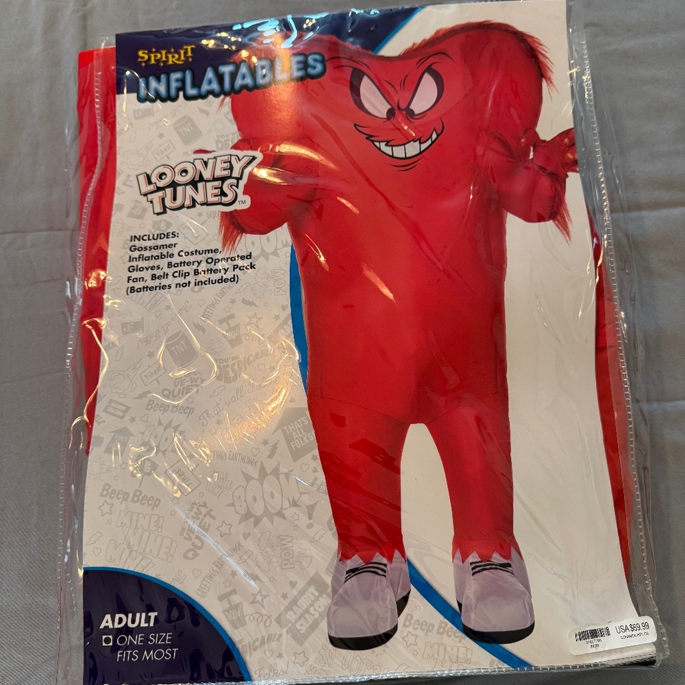 Spirit Inflatables Looney Tunes Gossamer Costume - Adult OSFM